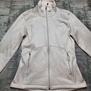 THE NORTH FACE Agave Jacket Sz S Silver Gray Full Zip Outdoor Hiking Gorpcore